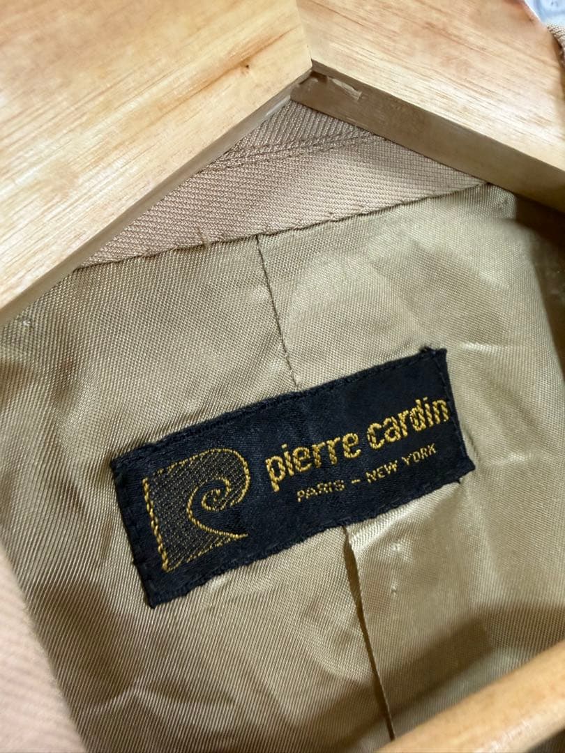 Pierre cardinヴィンテージ　ダブル テーラードジャケット　ベージュ