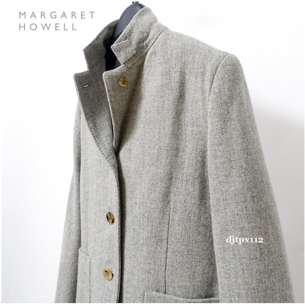 美品*マーガレットハウエル*定番ブリティッシュウール ツイード 3Bジャケット
