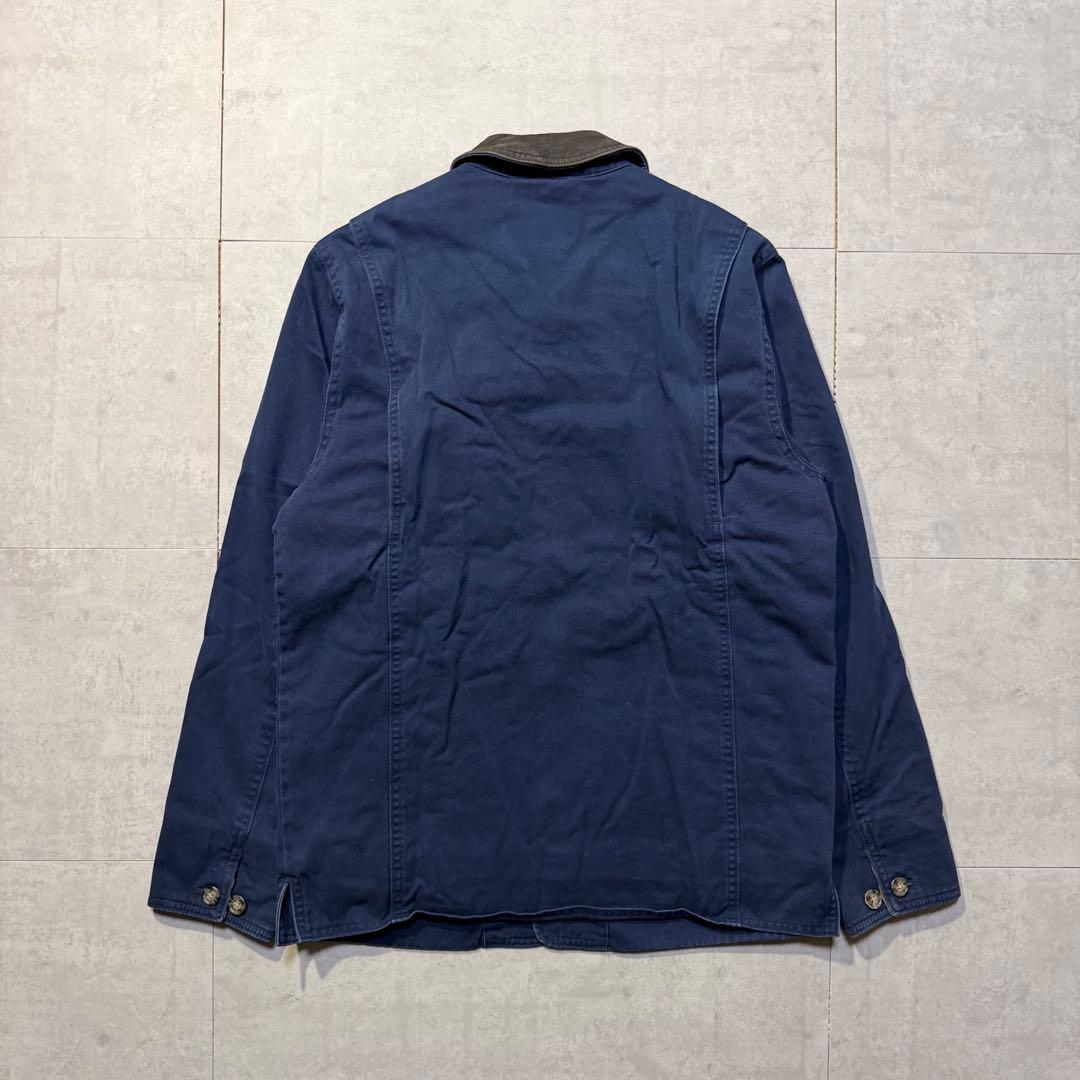 00s GAP ハンティングジャケット カバーオール 襟レザー コーデュロイ