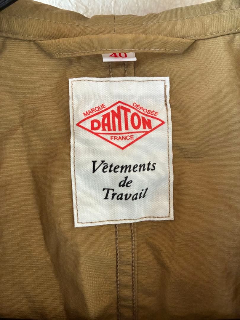 DANTON カバーオール サイズ40 ベージュ