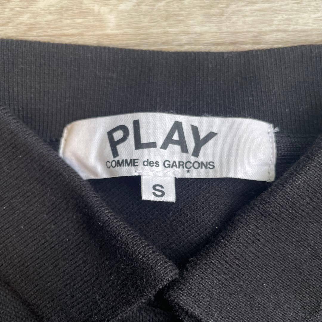 PLAY COMME des GARÇONS 黒ポロシャツ S