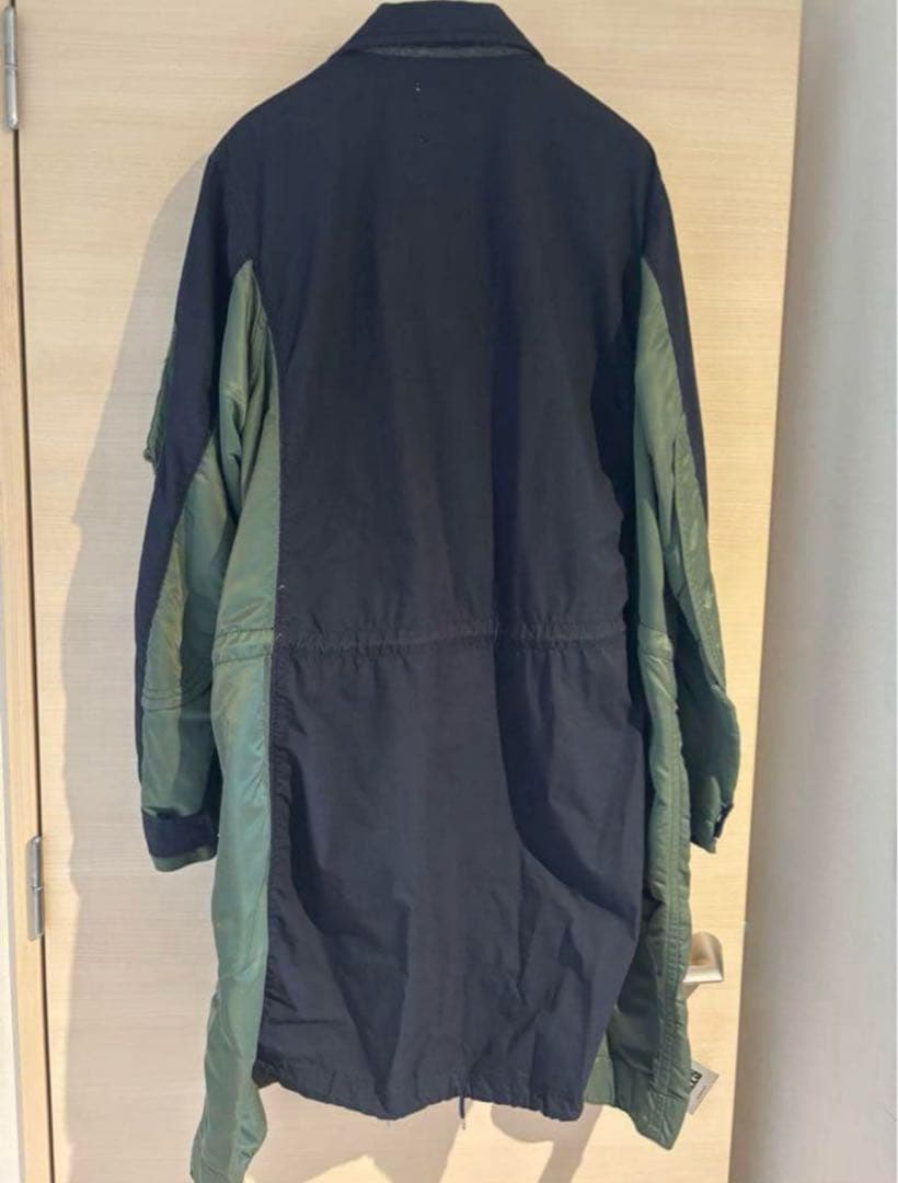 sacai ミリタリーコート サイズ2 ネイビー カーキ