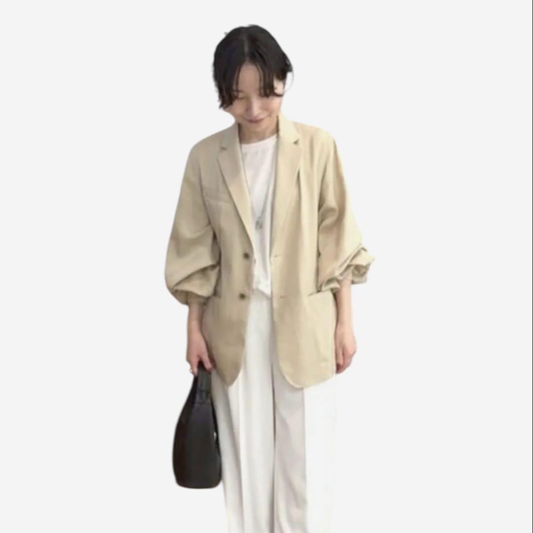 【美品】《LIVETART》ビアズリー 袖リブジャケット 定価4.3万円