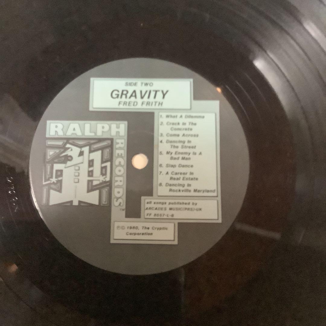 美品　Gravity Fred Frith レコード