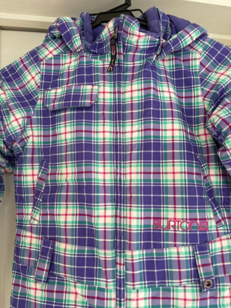 BURTON キッズチェック柄 スキーウェア 4T
