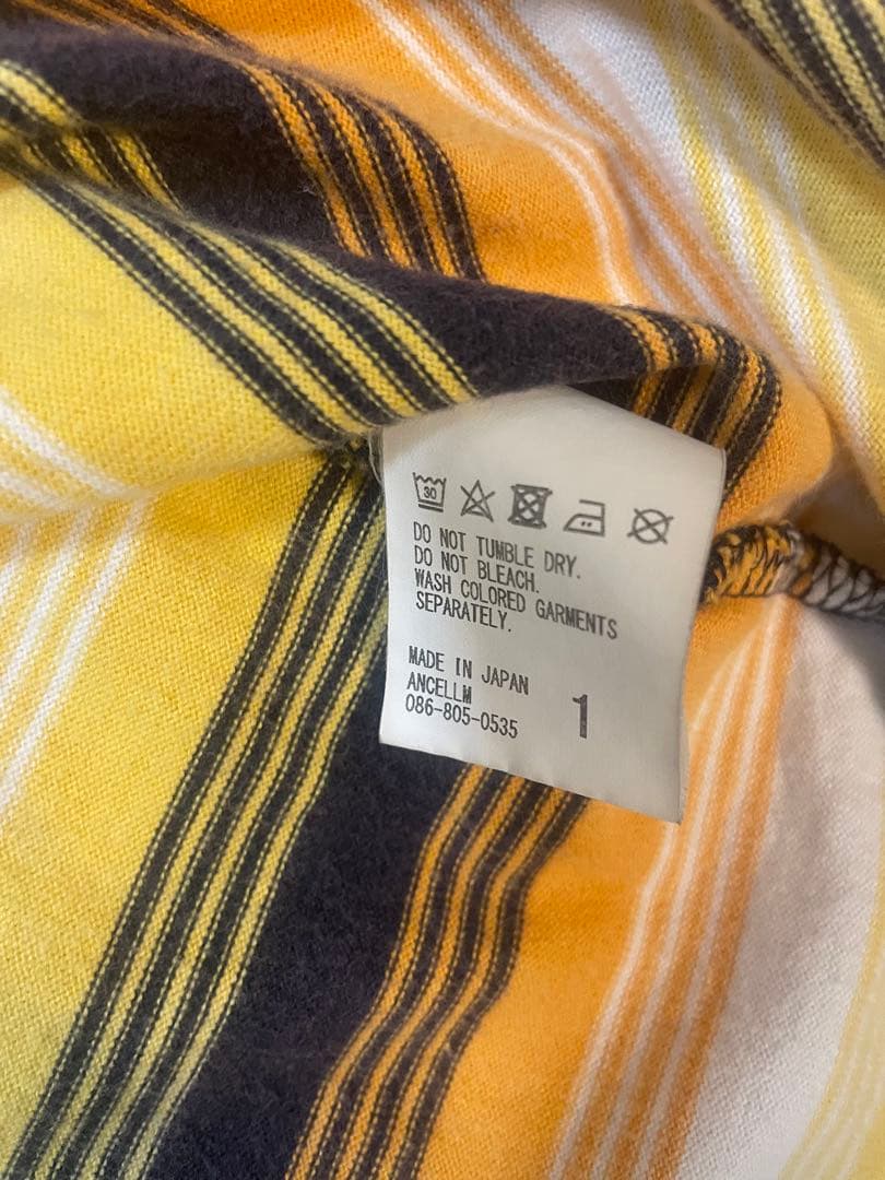 ANCELLM × WISM 別注 ボーダーTシャDamage オーバーサイズ1