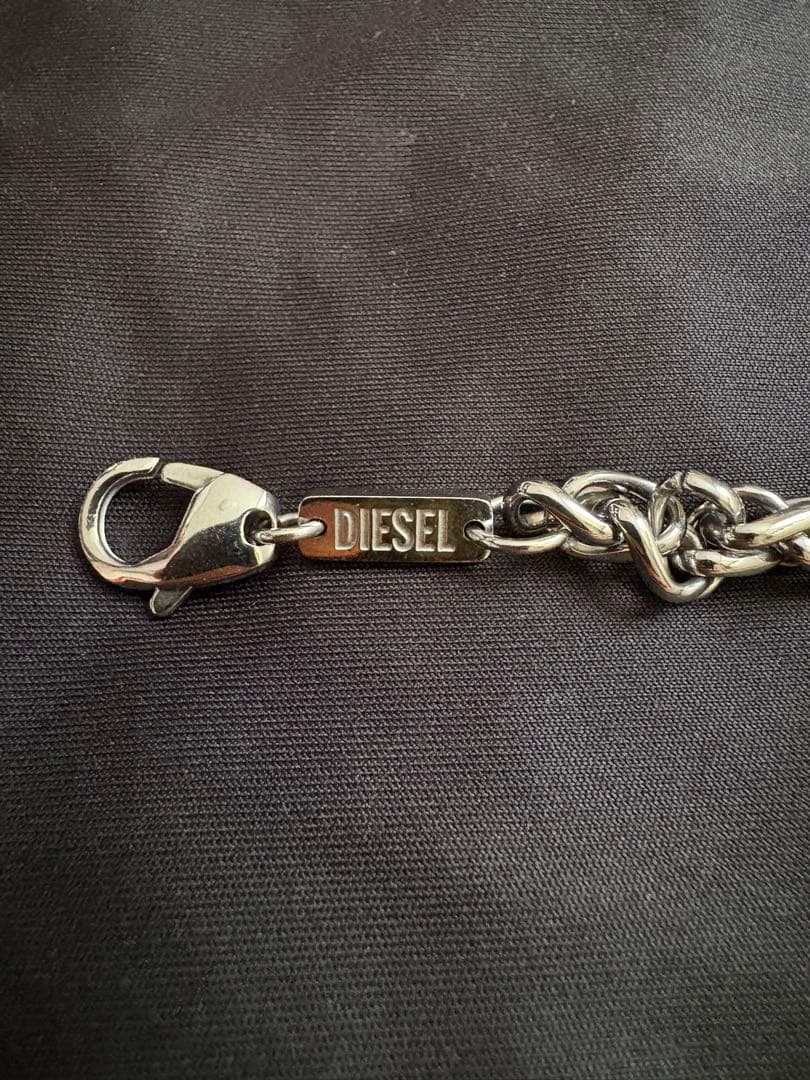 DIESEL チェーンネックレス Dロゴ