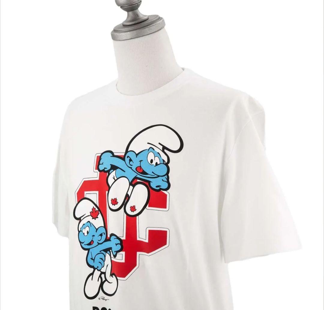t*7様 イタリア製‼️DSQUARED2 スマーフコラボTシャツ ディースクエ