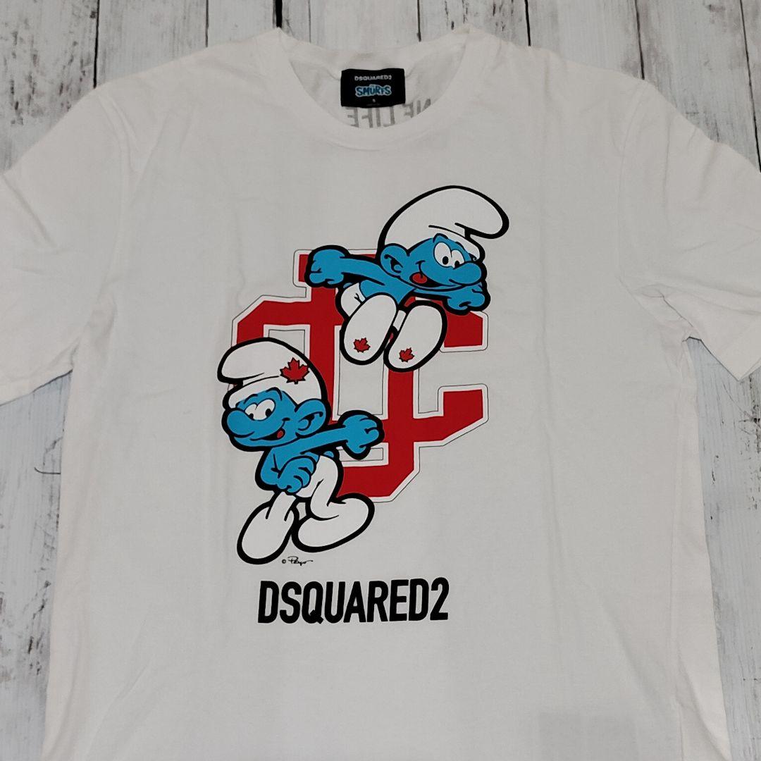 t*7様 イタリア製‼️DSQUARED2 スマーフコラボTシャツ ディースクエ