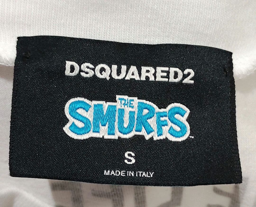t*7様 イタリア製‼️DSQUARED2 スマーフコラボTシャツ ディースクエ