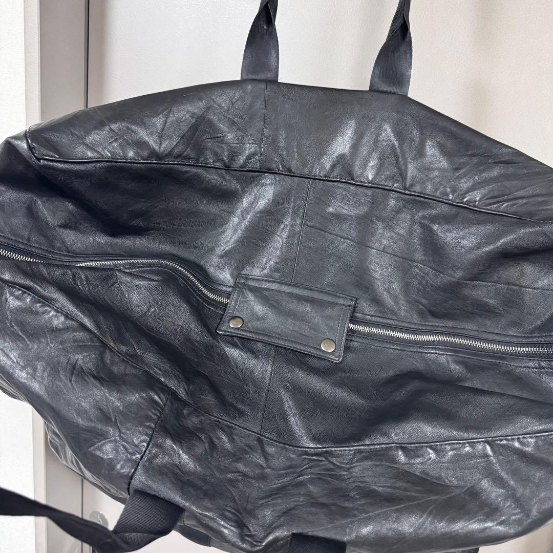 anytee レザーバッグ 肩掛けボストンバッグ パラシュートバッグ
