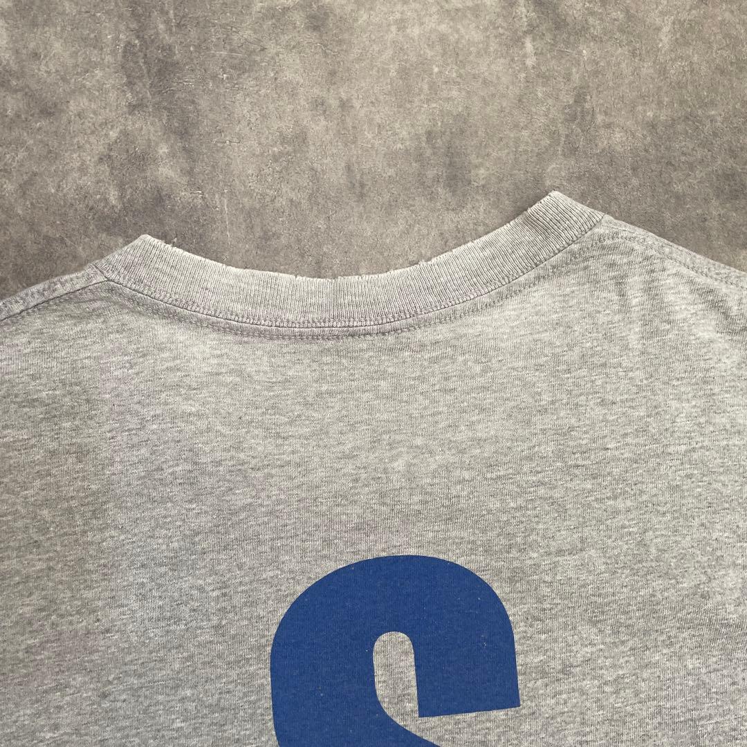 90s オールドステューシー　tシャツstussy SロゴL グレー