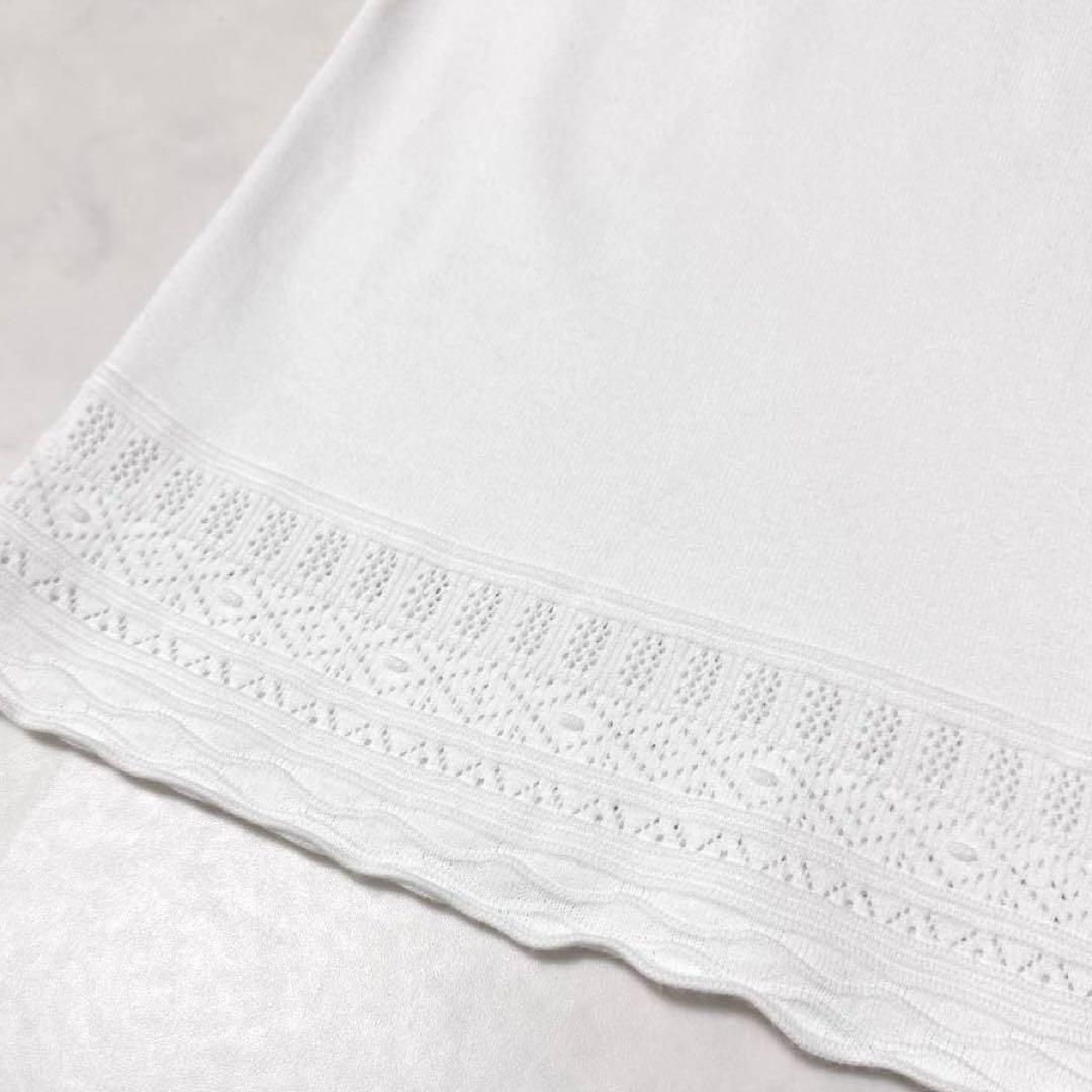 極美品✨ フォクシー　トップス　Knit Top　ホワイト　38　大人可愛い