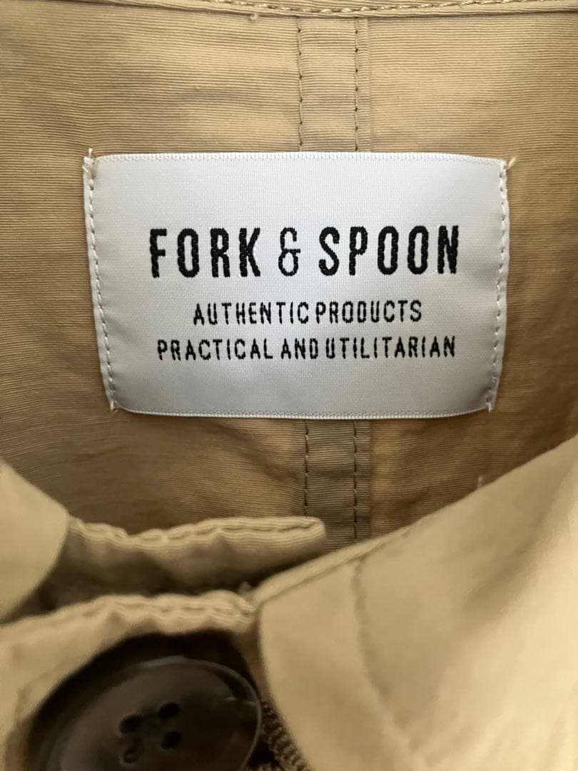 【新品タグ付】FORK&SPOON バルカラーライトコート