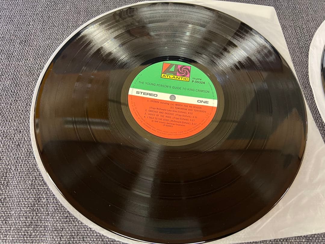 LP キング・クリムゾン 若き日のガイド 1976年 ワーナー P-5532A