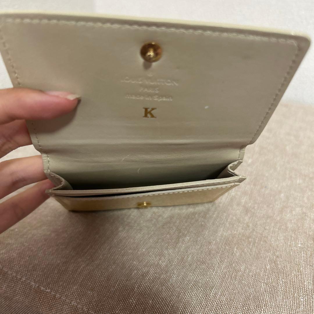 【kk.yo】Louis Vuitton サンティ 名刺入れ クリーム色