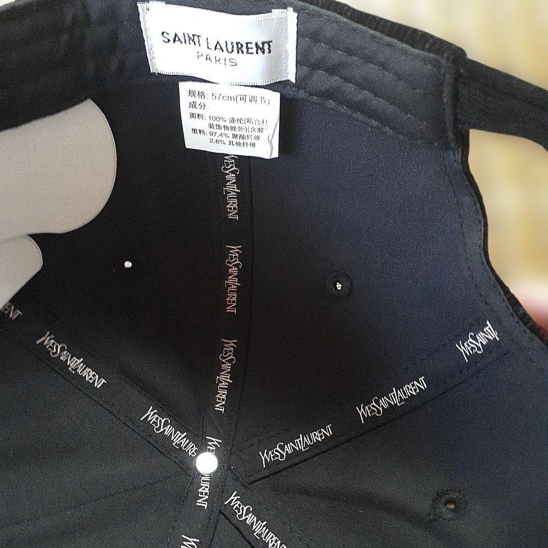 Yves Saint Laurent ブラック ベースボールキャップ