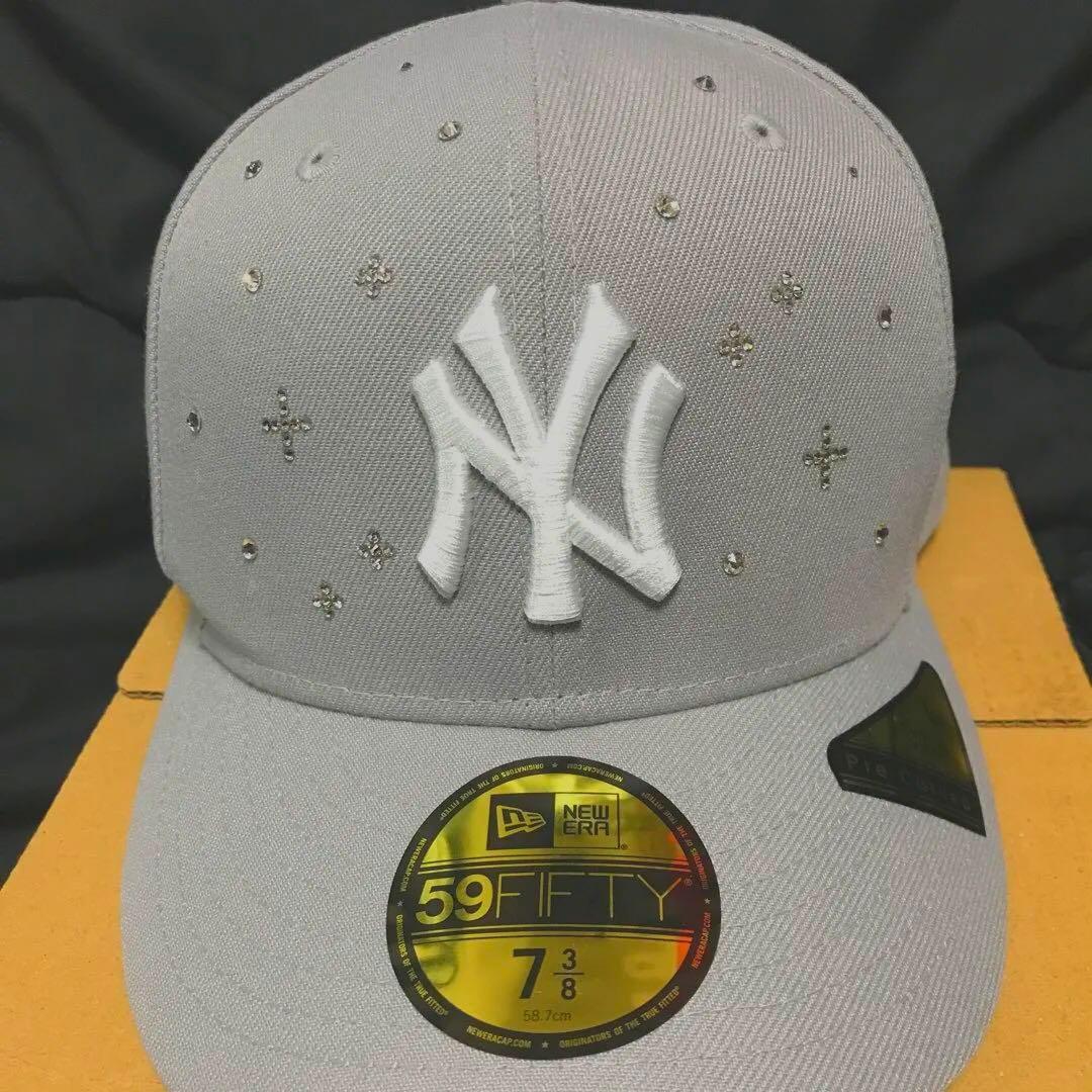 ジュエルキャップNEW ERA 59FIFTY グレー キャップ 7 3/8