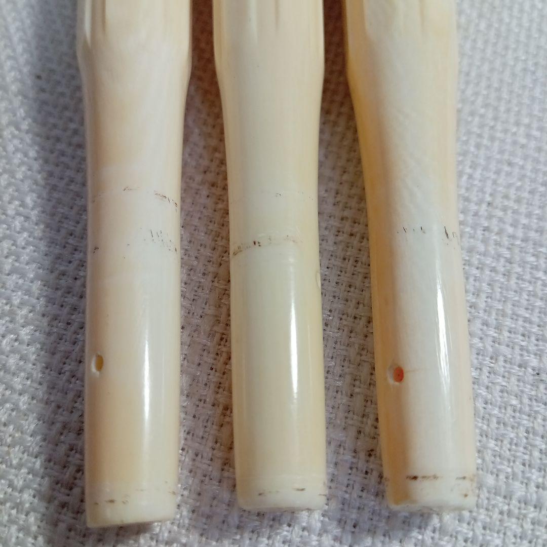 三味線 糸巻き 3本セット 和楽器 弦楽器 天然素材 骨董品 細棹 中棹 沖縄