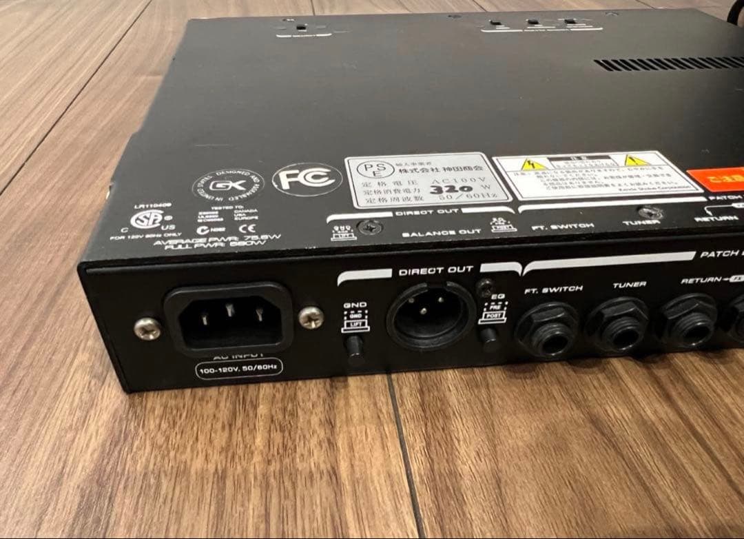 GK MB Fusion ベース用ヘッドアンプ＋ラックマウンタセット