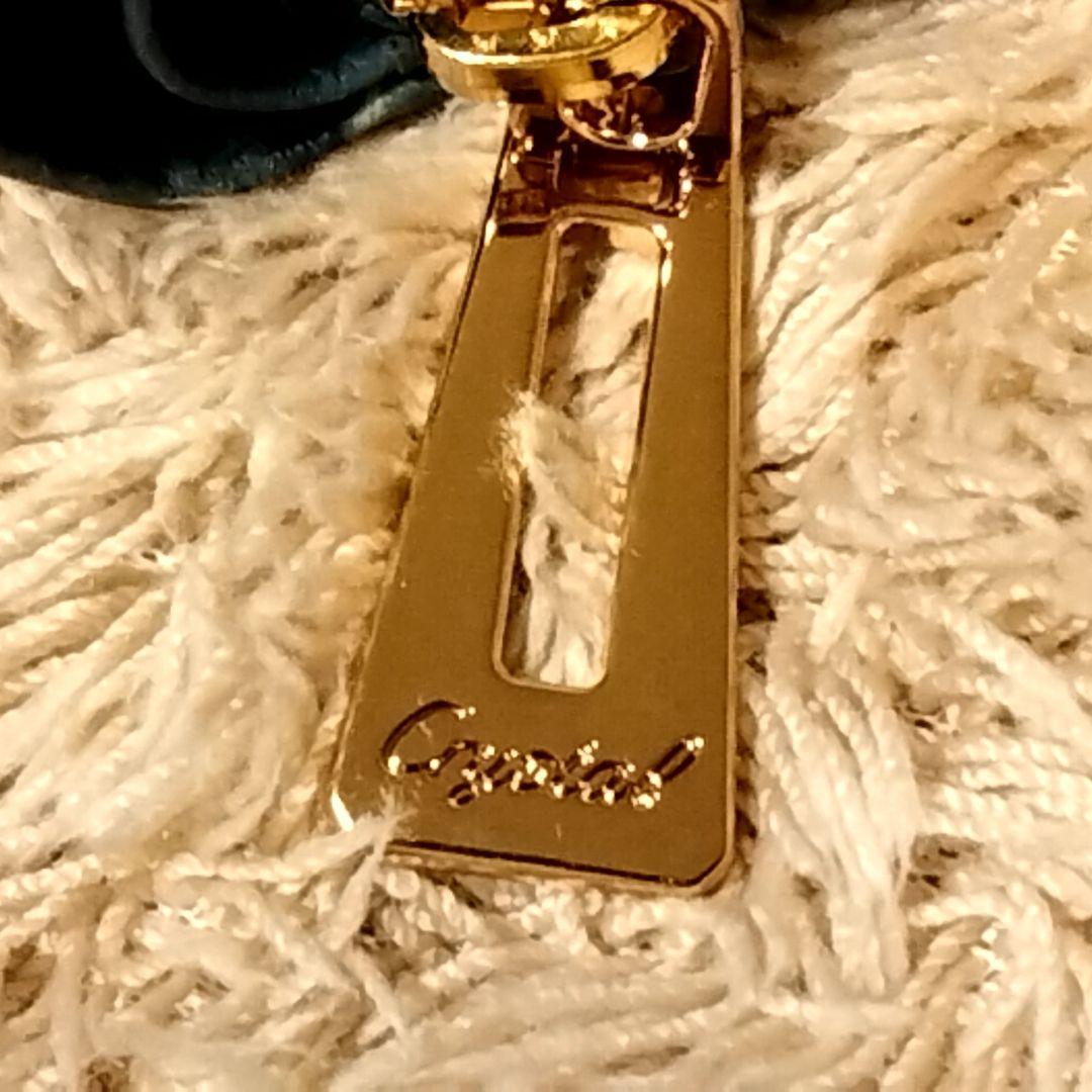 【未使用】LEATHER JEWELS本革クロコ型押し 二つ折り財布