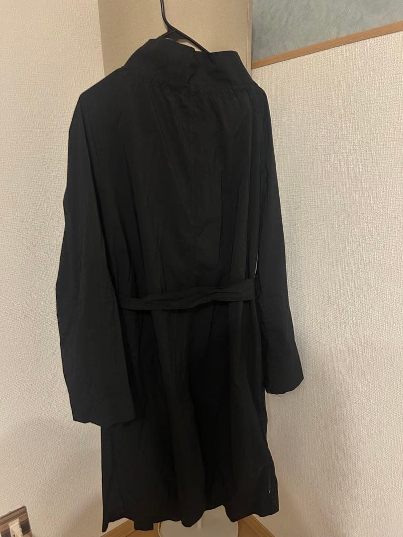 Maxmara ブラックレインコート トレンチコート