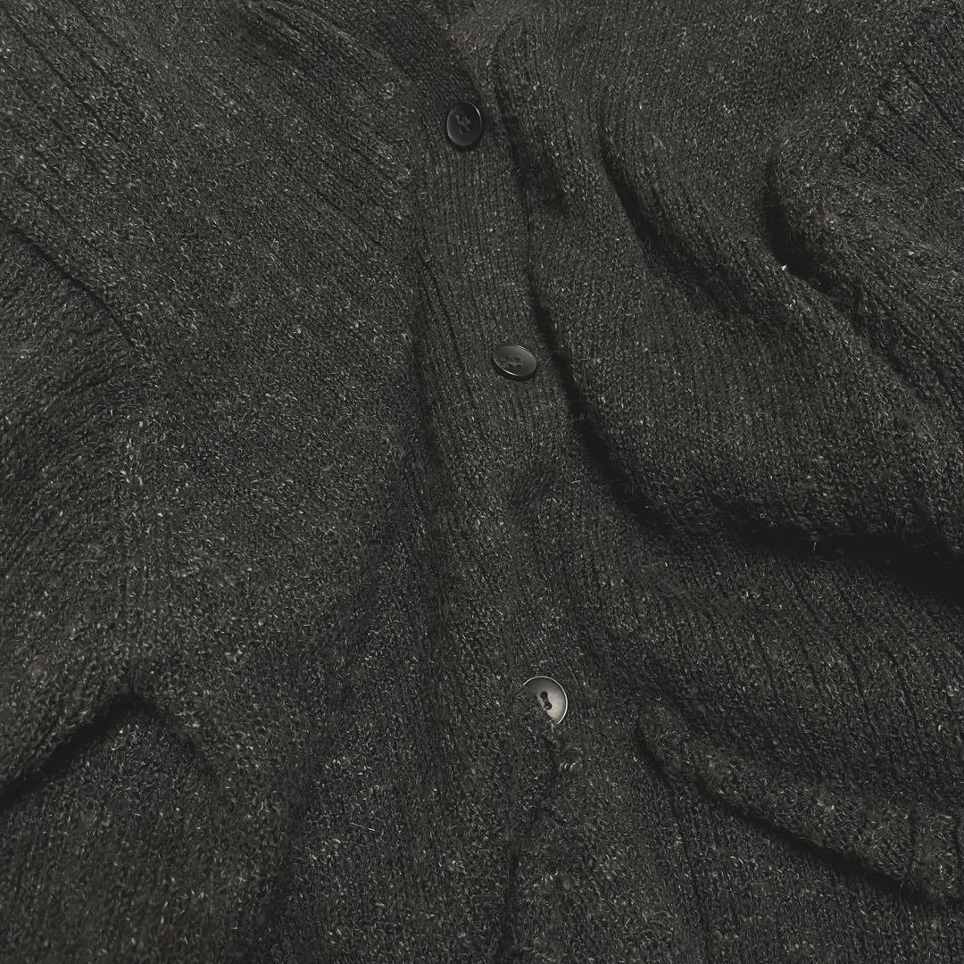 トップス louren melange knit cardigan black