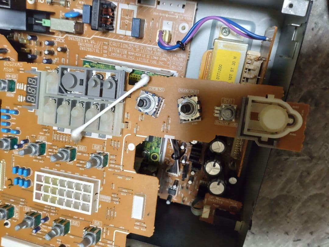 Pioneer　DJM-400　動作確認済　クロスCHフェーダー 交換　レッド