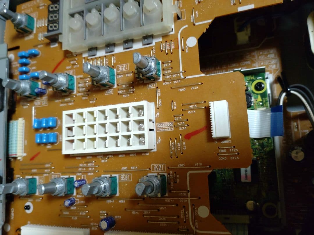 Pioneer　DJM-400　動作確認済　クロスCHフェーダー 交換　レッド