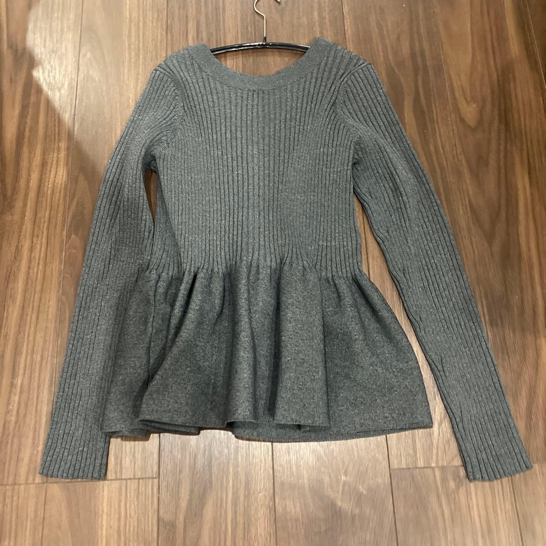 超美品｜ペプラムVネックカーディガン