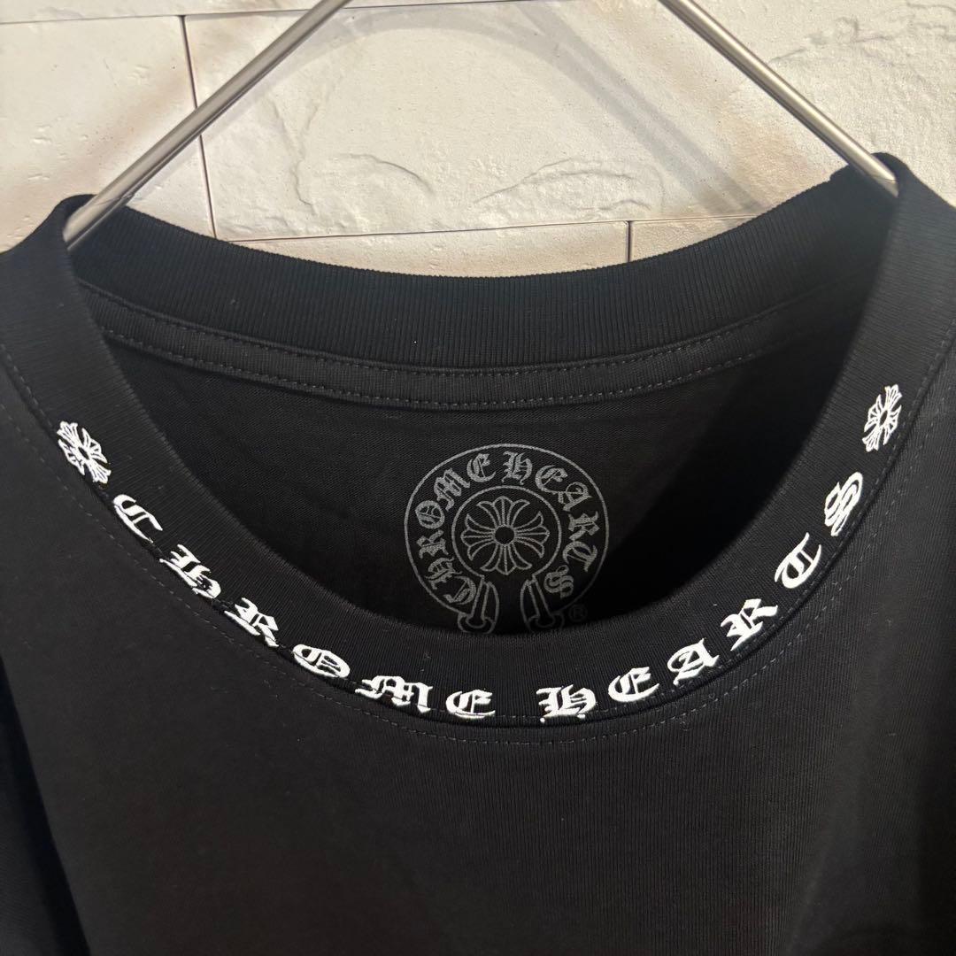 クロムハーツ Tシャツ SMALL 黒 CHクロス ロゴ 半袖