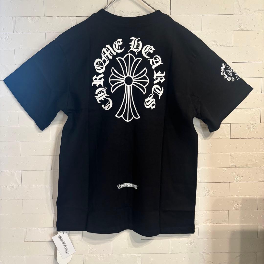 クロムハーツ Tシャツ SMALL 黒 CHクロス ロゴ 半袖