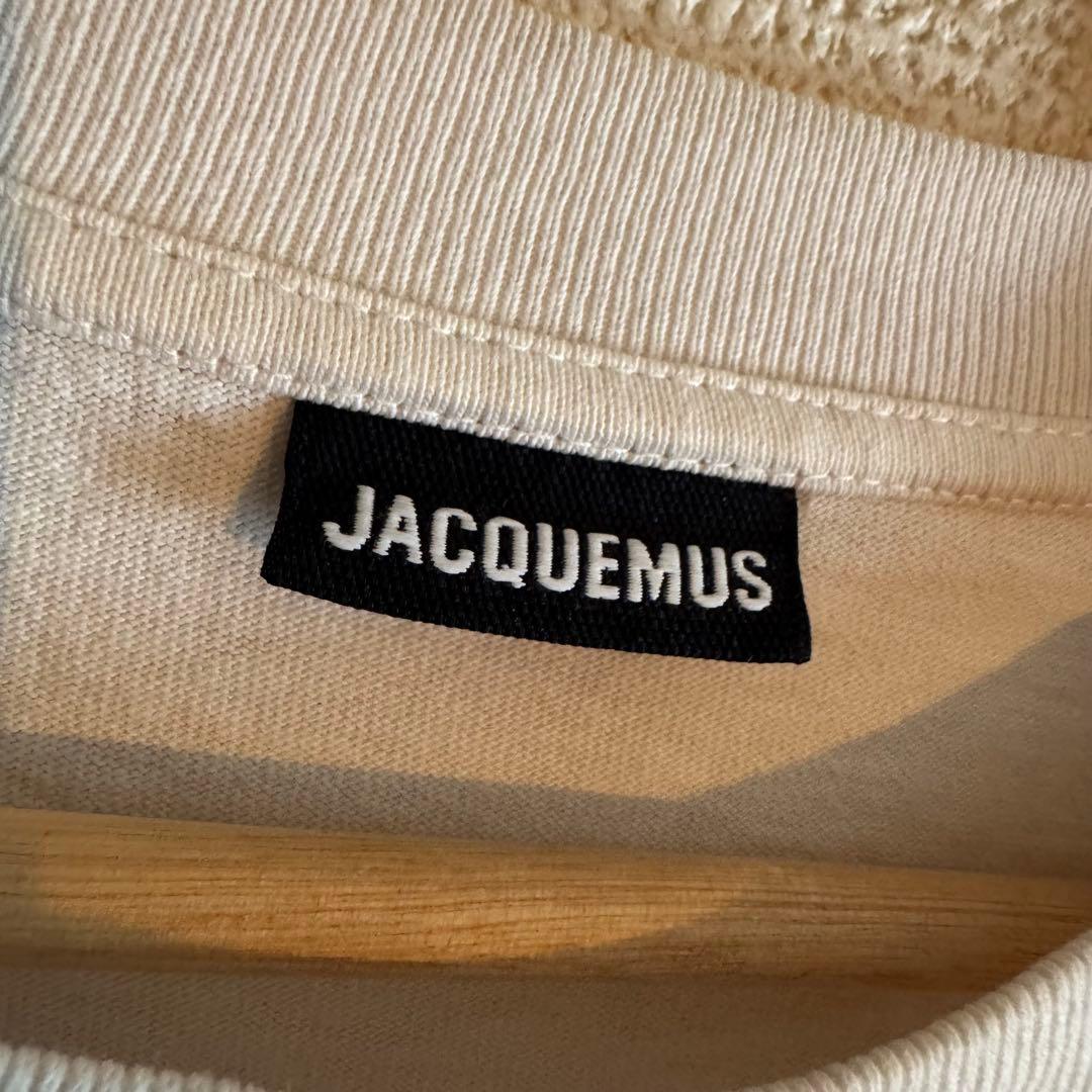 JACQUEMUS ロゴ プリント ホワイト ベージュ Tシャツ