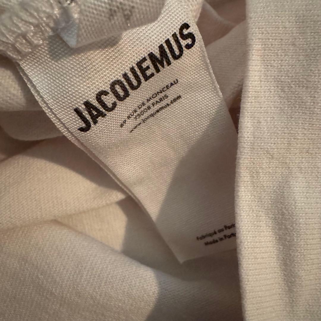 JACQUEMUS ロゴ プリント ホワイト ベージュ Tシャツ