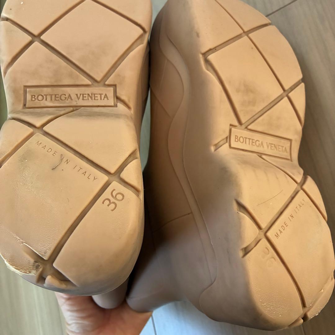 値下げ！BOTTEGA VENETA パドル ショートブーツ タン36