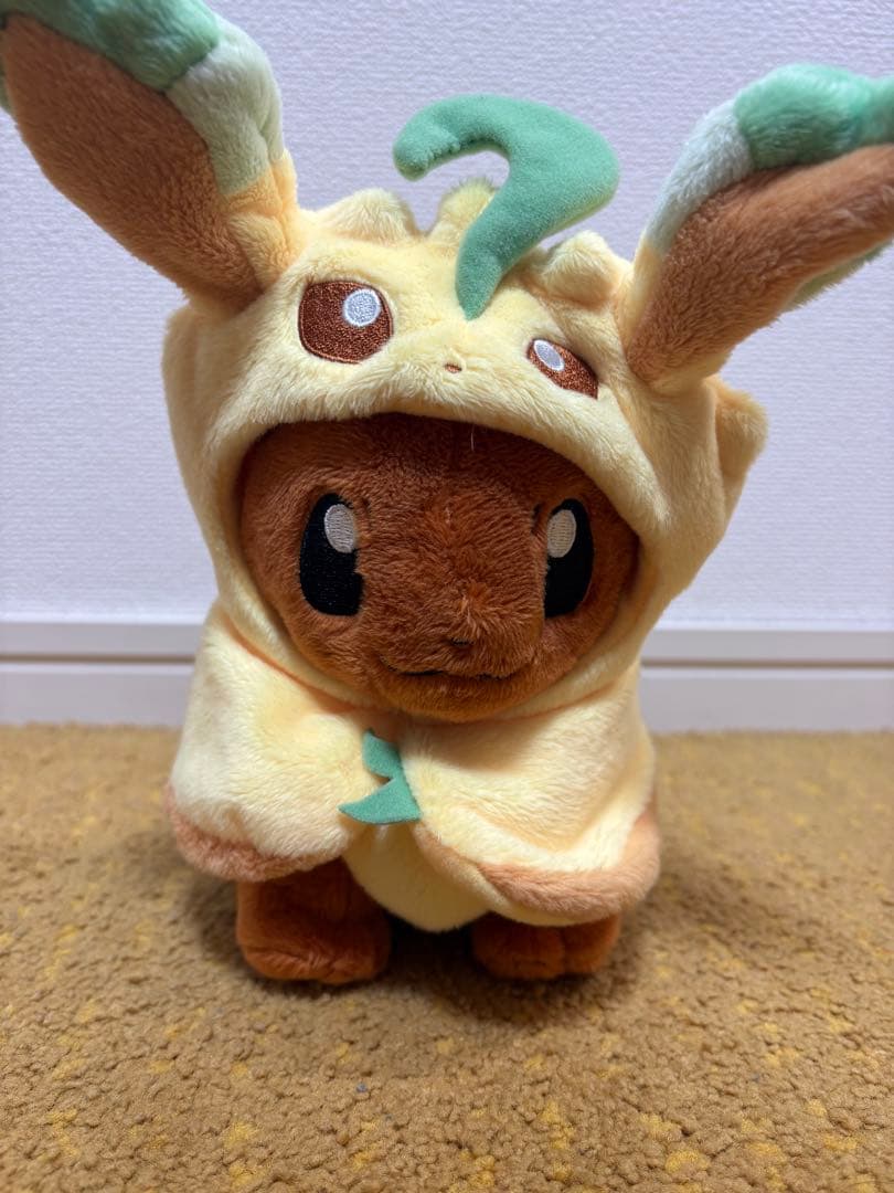 ビクティニピカチュウ　リーフィアイーブイ　リザードンピカチュウぬいぐるみポンチョ