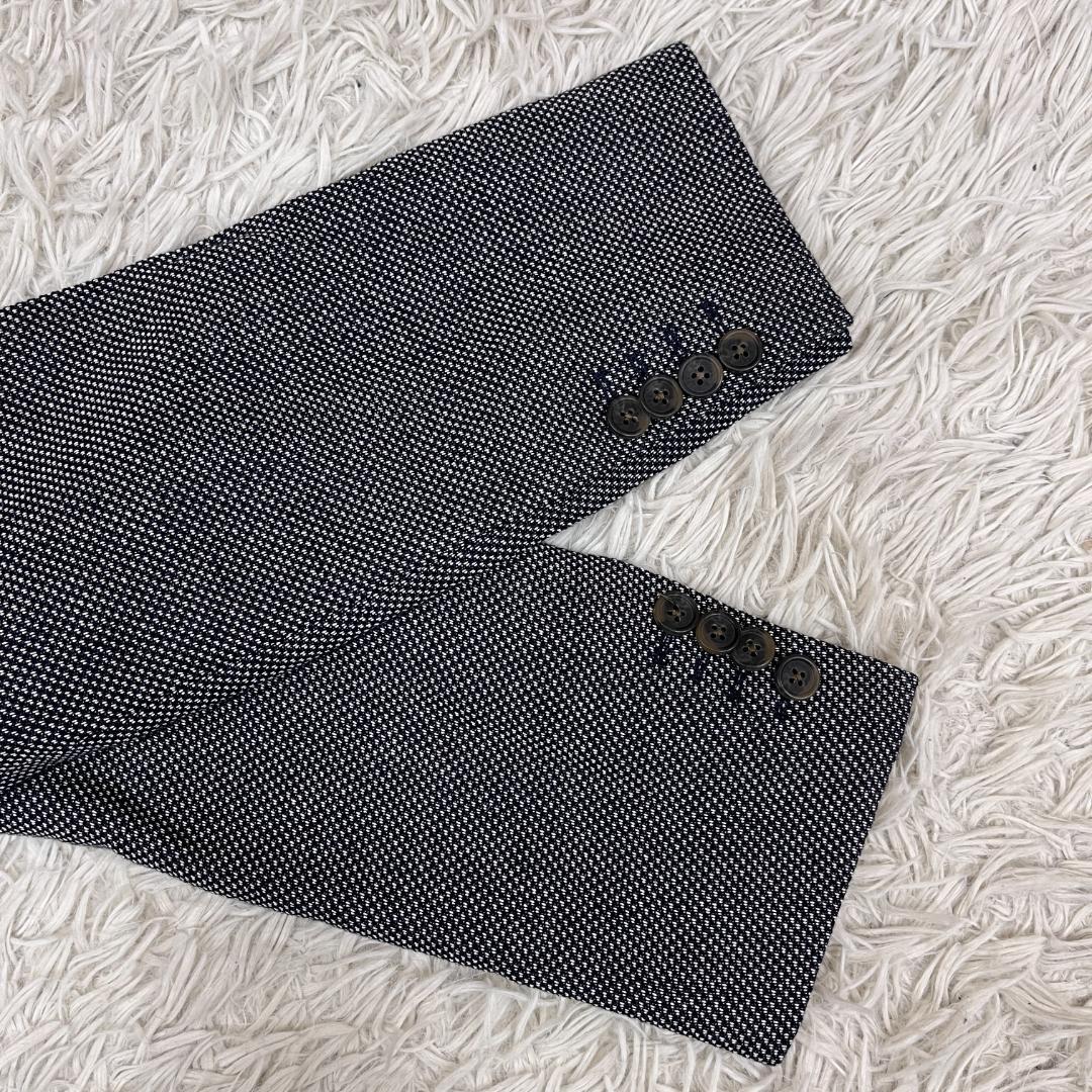 【新品】LACOSTE ラコステ ジャケット ハウンドトゥース 白×紺 FR48