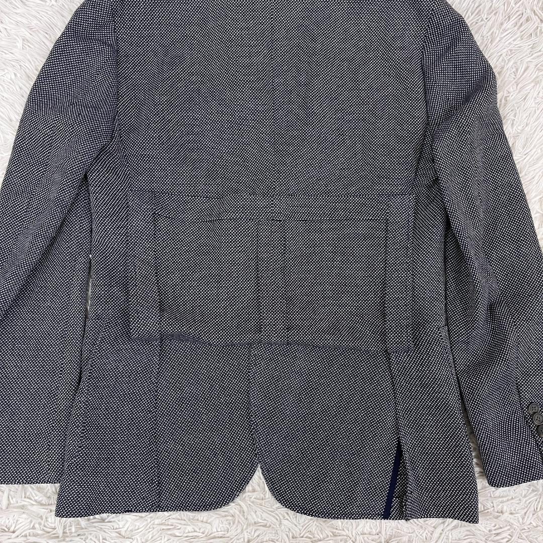 【新品】LACOSTE ラコステ ジャケット ハウンドトゥース 白×紺 FR48