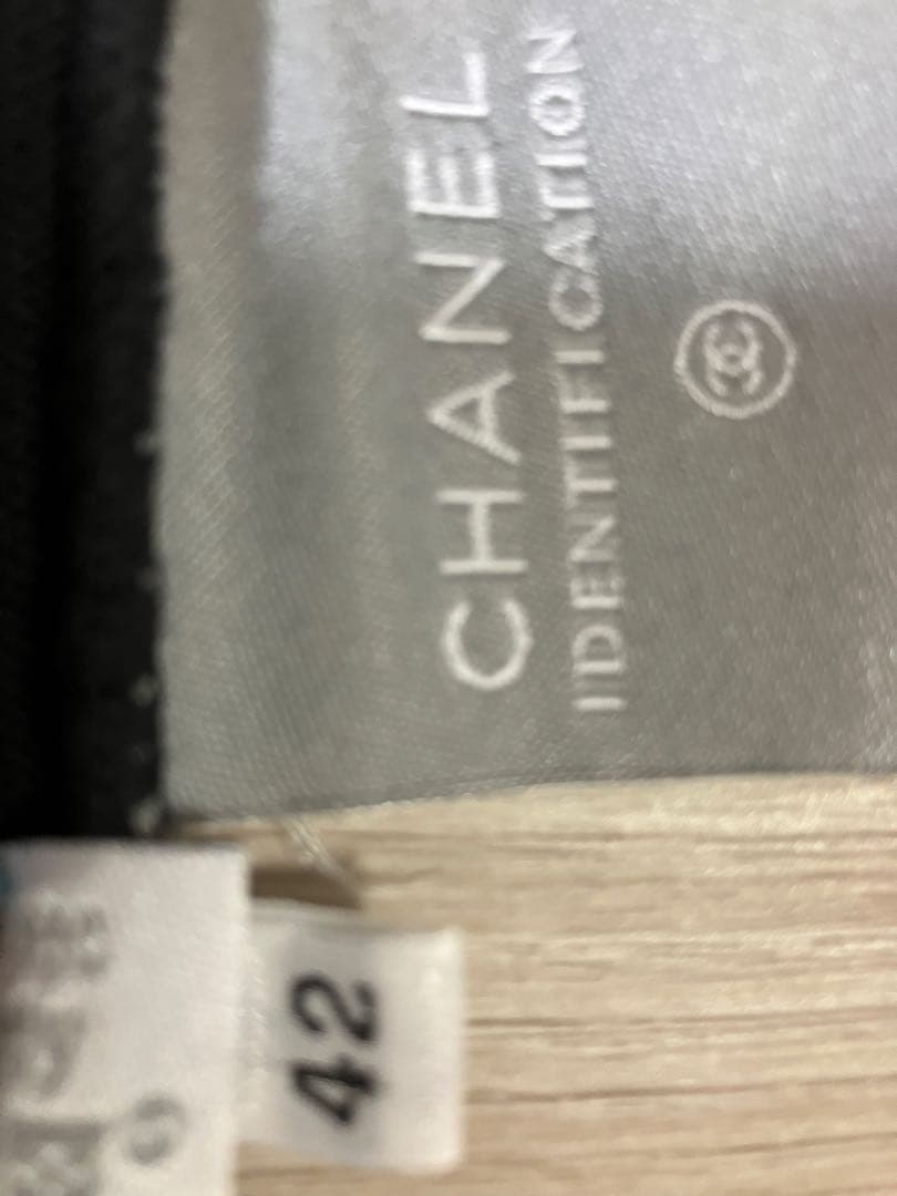 CHANEL ロゴ　ブラック 半袖ニット