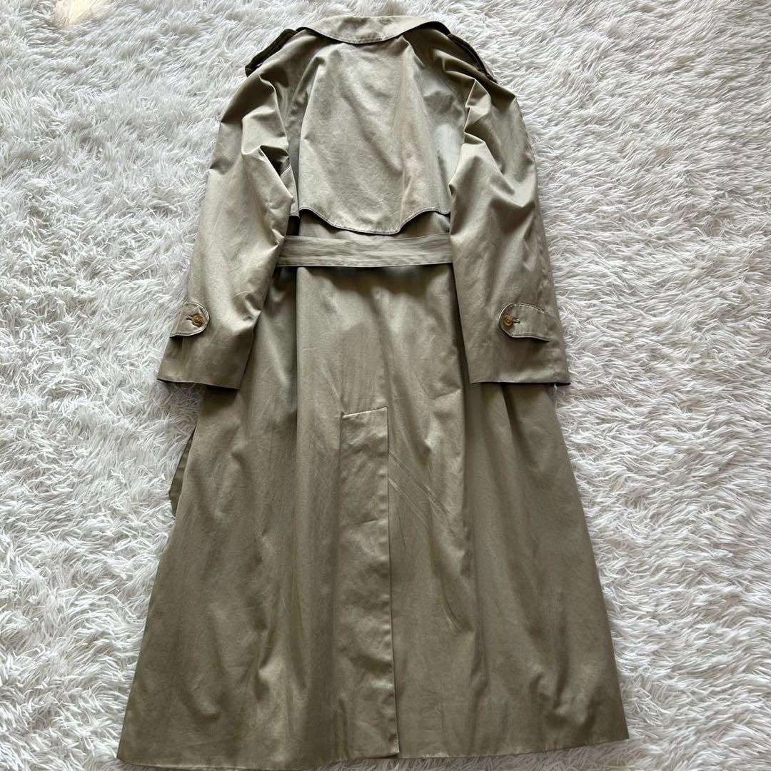 バーバリー　トレンチコート　ロング丈　ベルト完備　ベージュ　レディース　M相当