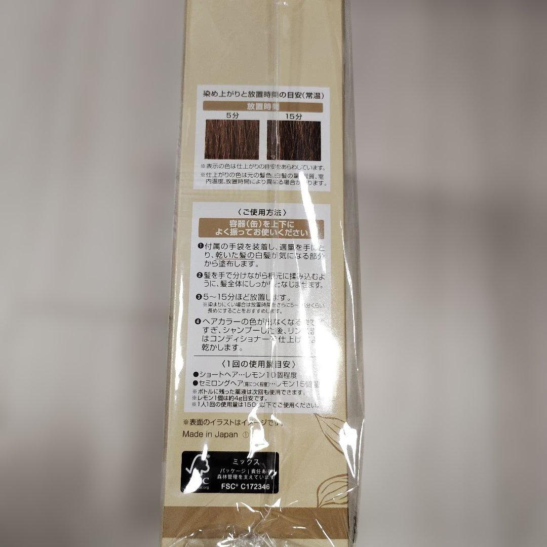 3本 ヘアボーテエクラボタニカル エアカラーフォーム　ライトブラウン150g