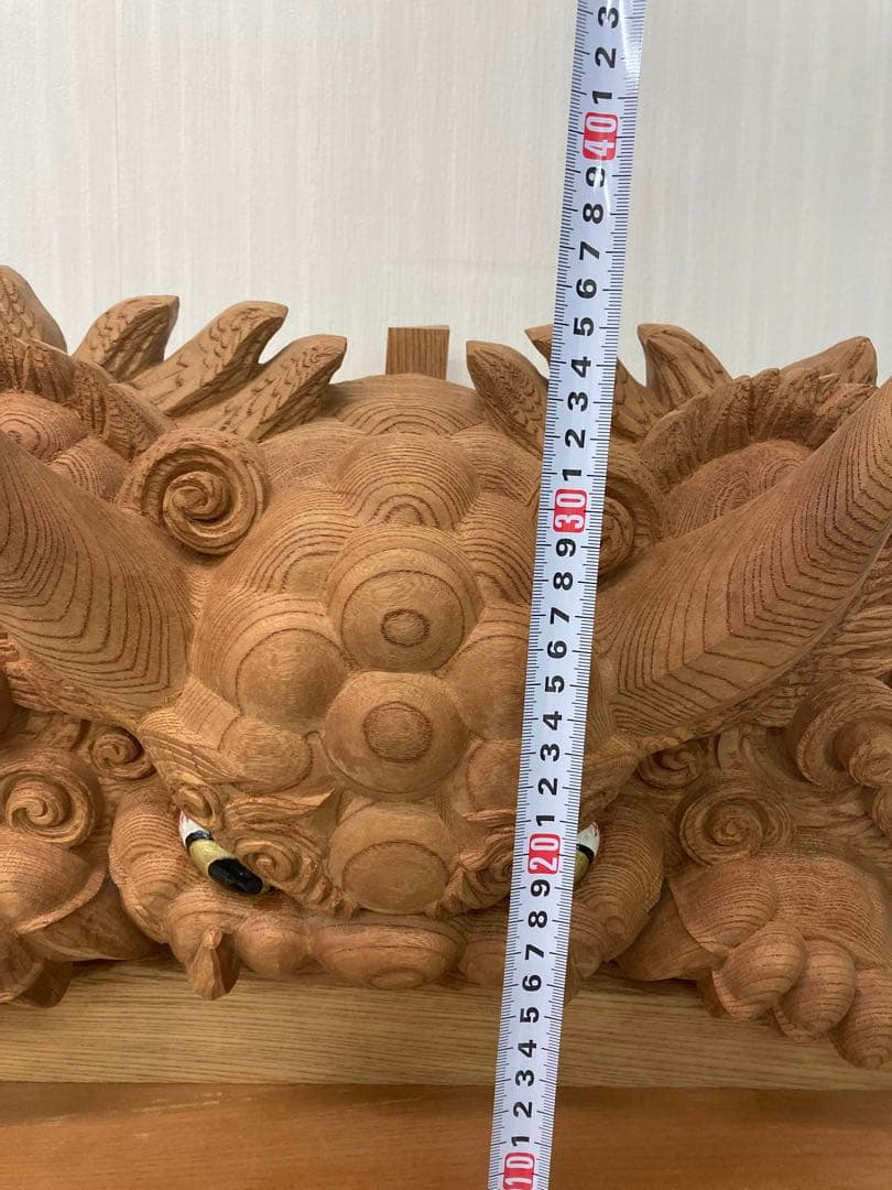 【木彫　獅噛】　獅子噛み　鬼板　だんじり　地車　曳山　山車　祭り屋台