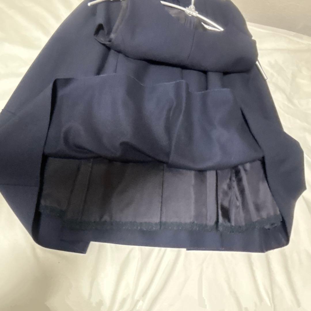 【美品】Foxeyフォクシー ワンピース ノースリーブ ベルトL ネイビー