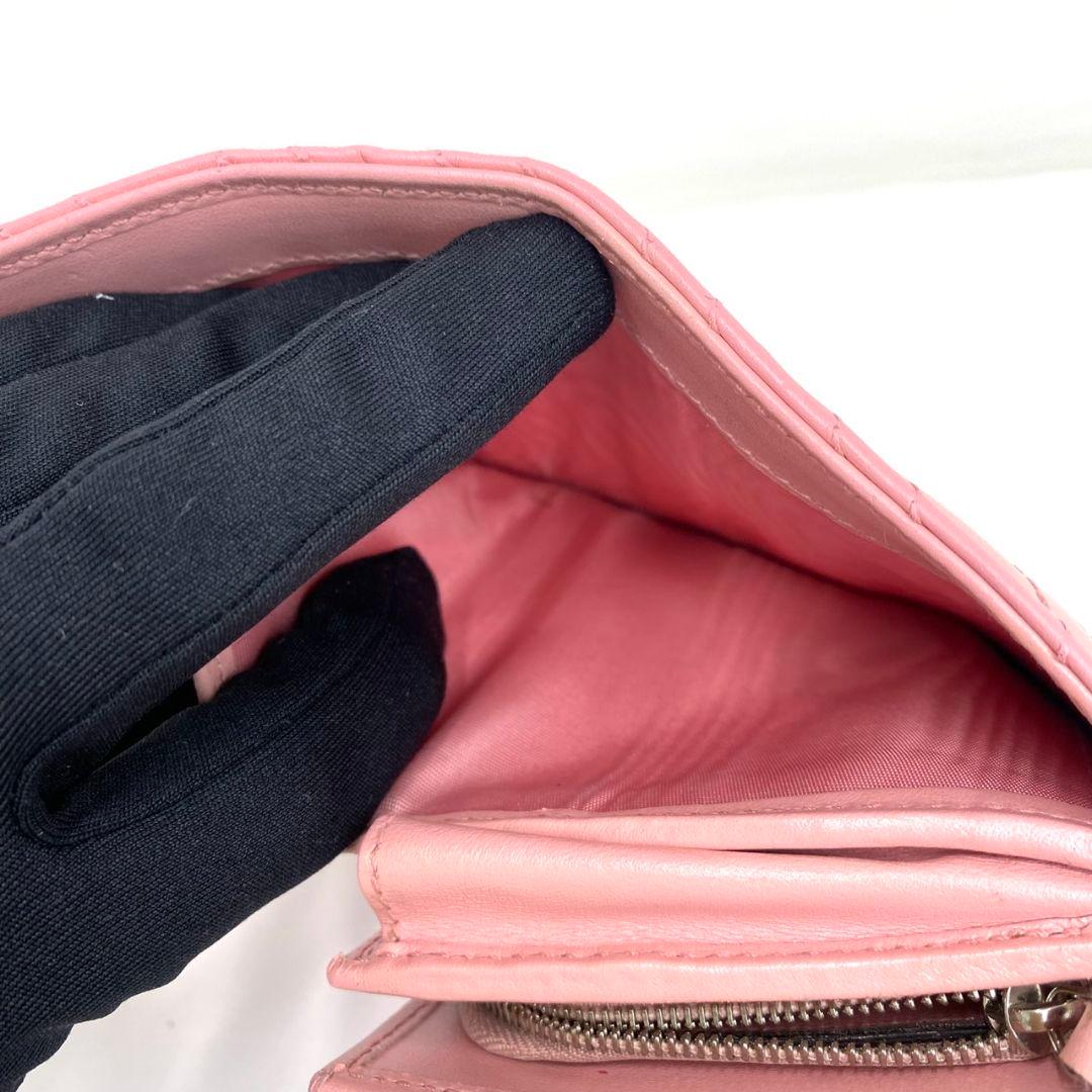 ✨️美品✨レア✨️グッチ 二つ折り財布　キルティング　マーモント　シルバー金具