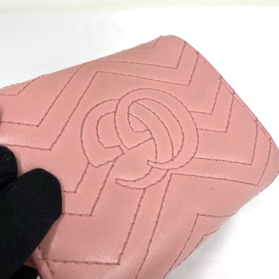 ✨️美品✨レア✨️グッチ 二つ折り財布　キルティング　マーモント　シルバー金具