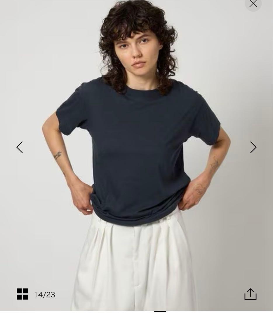 新品未使用品UNITEDARROWS6(ROKU)＞コットンカシミヤ ベーシック