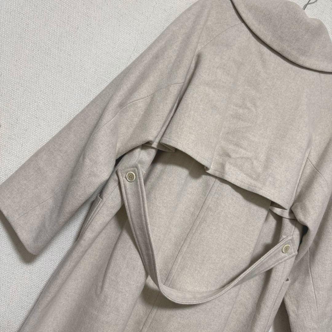 yuni super100 Wool ロングトレンチコート