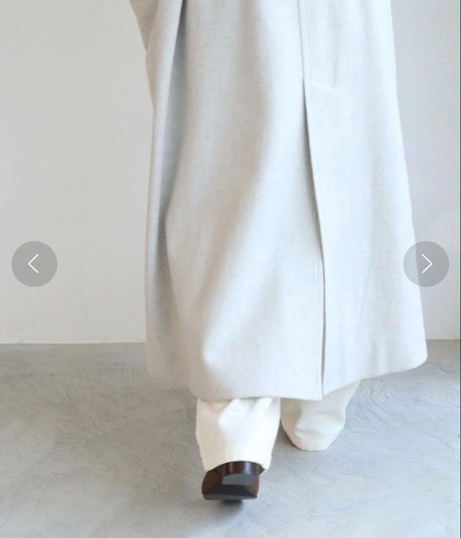 yuni super100 Wool ロングトレンチコート
