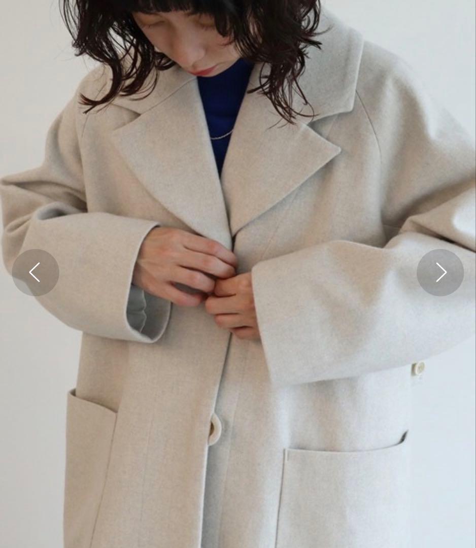 yuni super100 Wool ロングトレンチコート