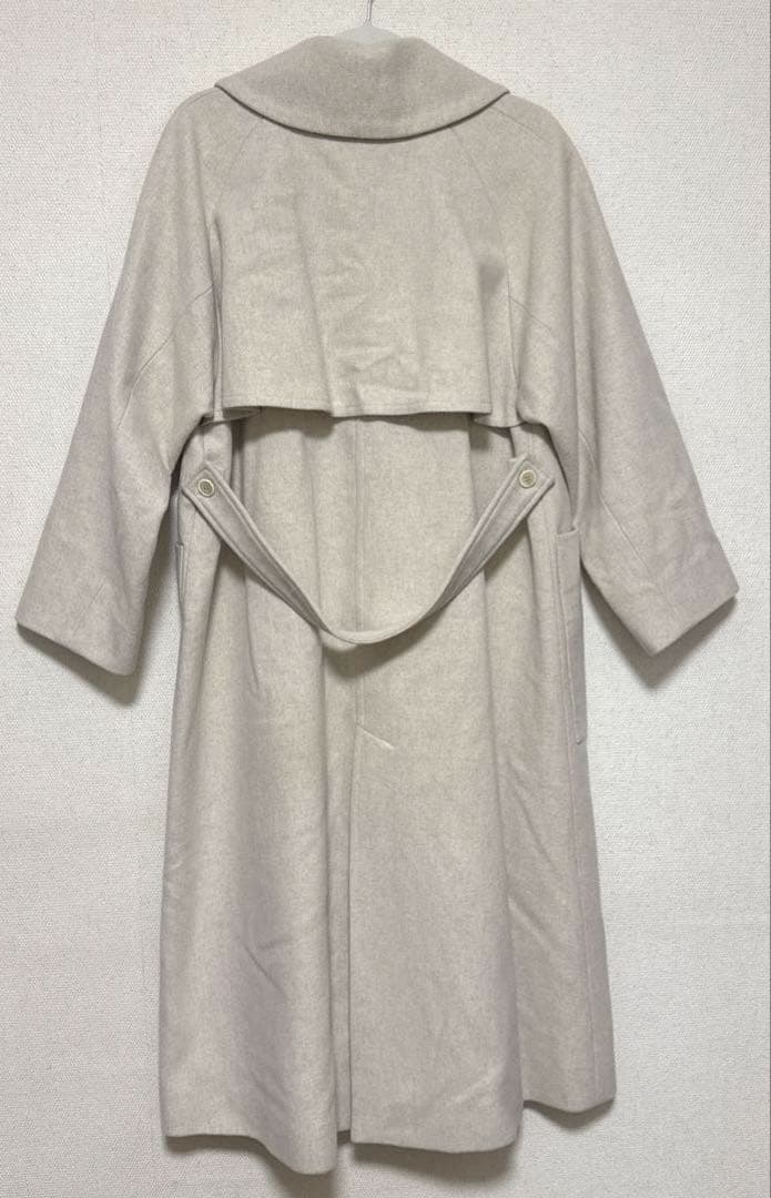 yuni super100 Wool ロングトレンチコート